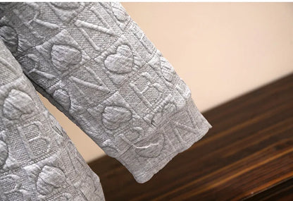 150Kg Plus Größe frauen Fehlschlag 157 Frühling Herbst Neue Liebe Drucken Lose Schlanke Sweatshirt Schwarz Grau Haut 6XL 7XL 8XL 9XL 10XL