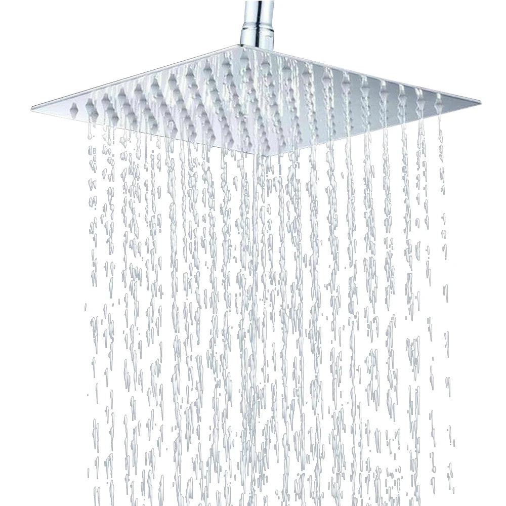 40CM Square Shower Head, Rain Shower Head, Universal Large Shower Head for Bathrooms, Homes, Hotels, Bathing Centers