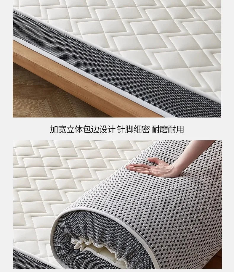 Naturlatex-Matratze, Zuhause, Schlafzimmer, Tatami, Memory, Wattepad, gepolstert, Vermietung, einzelner Studentenwohnheim, verdickt