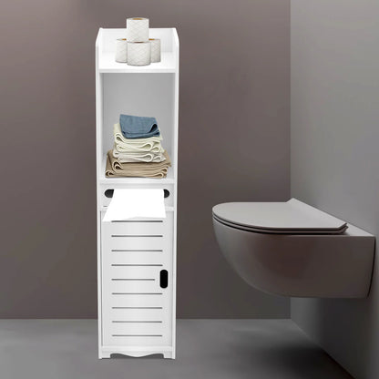 3-stufiger Badezimmer-Aufbewahrungsschrank, Toilettenpapierhalter, Ständer, Toiletten-Seitenschrank, 20 x 80 cm, zum Aufbewahren von Taschentüchern, Shampoos und Cremes