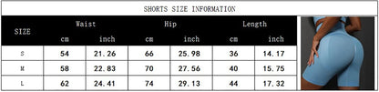 Seamless Shorts for Women Yoga Shorts Push Up Booty Workout Gym Shorts Fitness High Waist Sports Short Women Clothing.