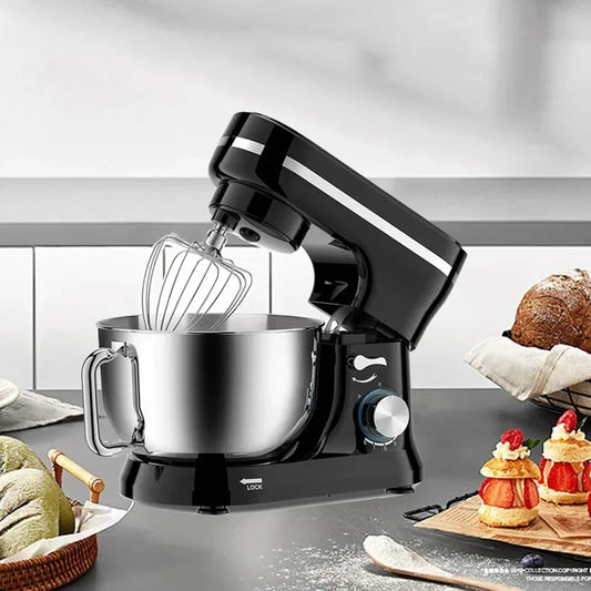 Electric Stand Mixer, 8 Speed Tilt-Head,  4.5L Stainless Steel Bowl, Kitchen Electric Mixer with Dough Hook, Wire Whip & Beater.