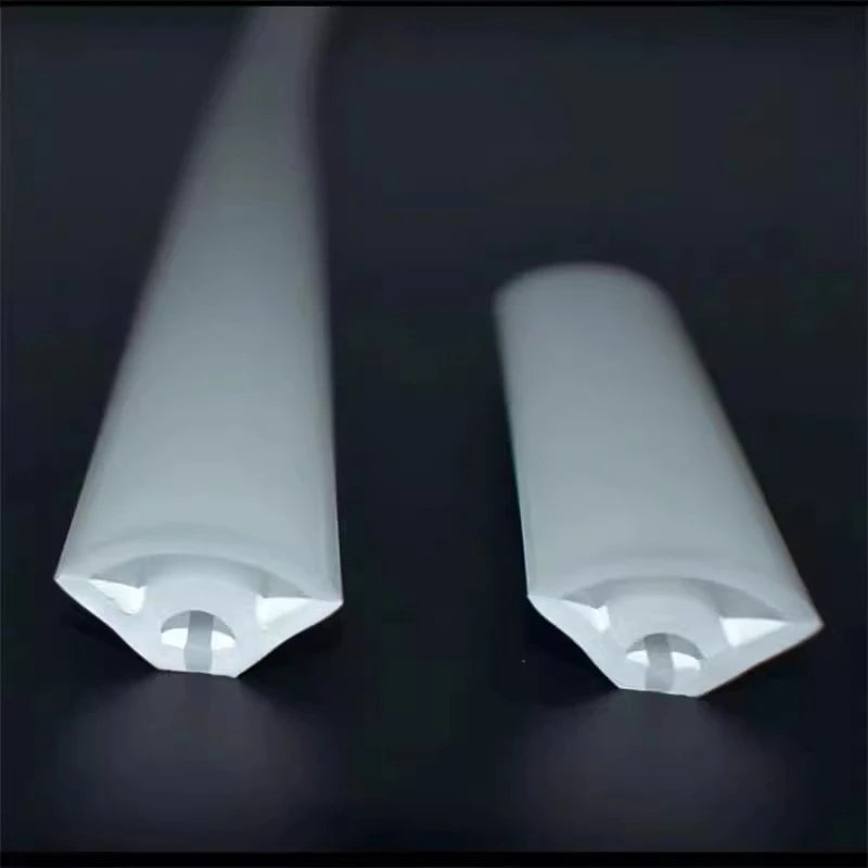 360° Glowing Round LED Neon Tube Rope Lamp Flexible Silicone Diffuser Channel WS2811 WS2812B Soft IP65 Outdoor Tape Strip Lights