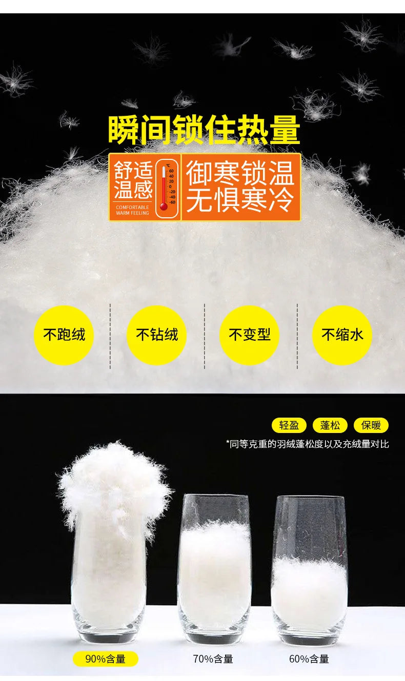 Luxury Winter Thick Warm Windproof Waterproof White Duck Down Pants Men New Down Pants Outward Wearing Cold Proof Sports Pants.