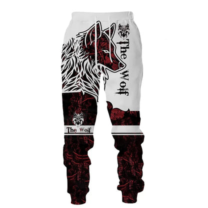 Wolf 3d Printed Hoodie Pants Suit Male Autumn and Winter Casual Sweashirt Pullover Men Tracksuit Set Fashion Men's Clothing Suit.