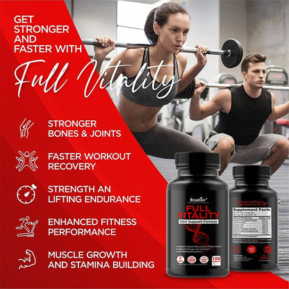 HGH Supplement for Men and Women, Human Growth Hormone Natural Support, Muscle Building, Muscle Growth, Post Workout Recovery.