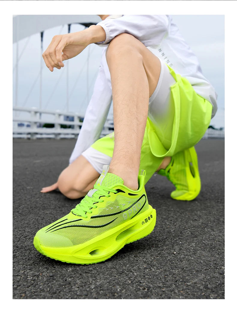 Cushioning Running Shoes 9PRO for Men Carbon Board Sneakers Outdoor Training Sports Lightweight Breathable Shoes Women's 2025.