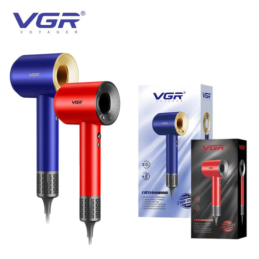 VGR Leafless Hair Dryer Professional Negative Ion Dryer Brushless Motor 11000RPM Electric Hair Dryer Barber Salon Tools V-445