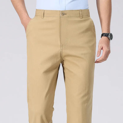 Chino-Hose für Herren, Business-Casual-Kleiderhose, Frühling, Sommer, Herbst, leichte, bequeme Hose mit Taschen.