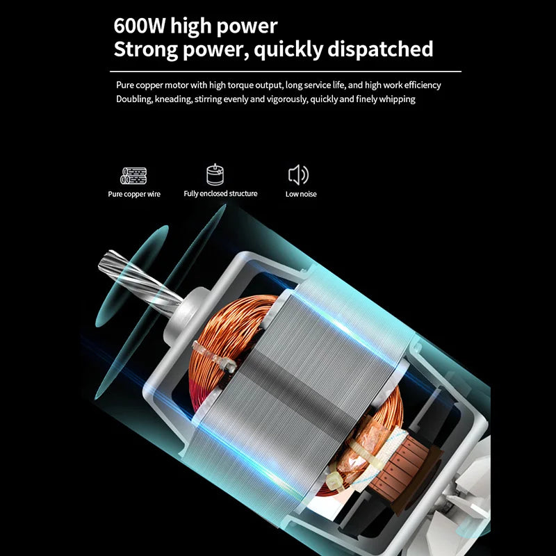 DIVEDEER Multifunctional Chef 3.5L Dough Kneading Machine Fully Automatic Household Electric Egg Beater Baby Food Processor.