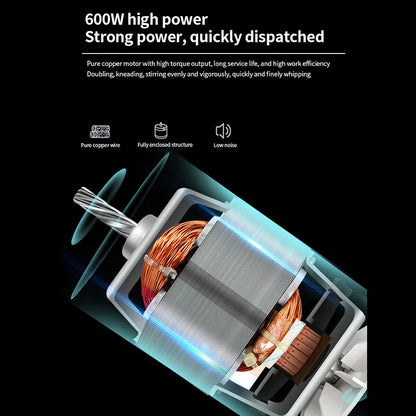 DIVEDEER Multifunctional Chef 3.5L Dough Kneading Machine Fully Automatic Household Electric Egg Beater Baby Food Processor.