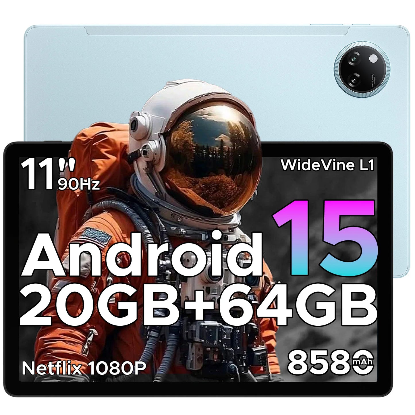 Doogee Tab A9+ Tablet Pc 11 Inch Android 15 20Gb Ram(4+16) 64Gb Rom 8580Mah Battery Dual Speakers Support Widevine L1 Tablet Pc.