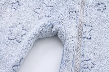 Weiche Neugeborene Baby Kleidung Flanell Herbst Winter Baby Jungen Mädchen Overall Cartoon Neugeborenen Body Warme Strampler für Babys 0-12M.