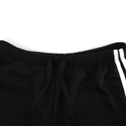 Neue Vielseitige frauen Hosen Sommer Streetwear Grundlegende Gerade Lose Beiläufige Dünne Hosen Dame Solide Einfache Mode Gestreiften Hosen.