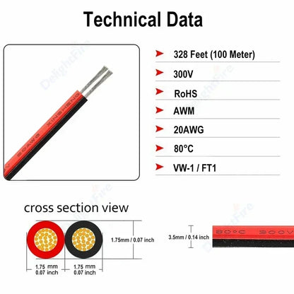 18 20 22 AWG LED Strip Wire 2/3/4/5/6pin 5V 12V Extension Electric Cable For WS2812B 5050 RGB RGBWW LED Lights Car Speakers Auto.