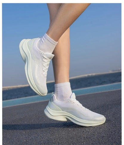 Xtep Laufschuhe für Damen, 2022, Sommer, atmungsaktiv, leicht, mit Rebound-Dämpfung, Stoßdämpfung, Sportschuhe 875218110014