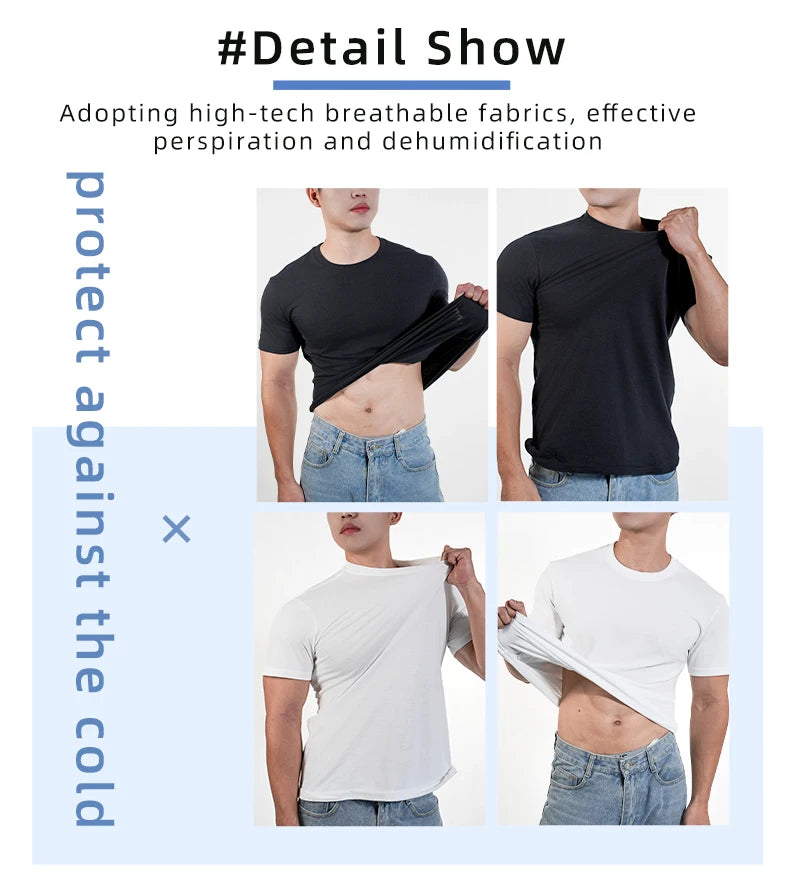 3pcs Mens Plain T-Shirt Casual 100% Cotton Slim Fit Short Sleeve Fitness Top Gym Clothes Soft Male White Black Big Size T Shirt.