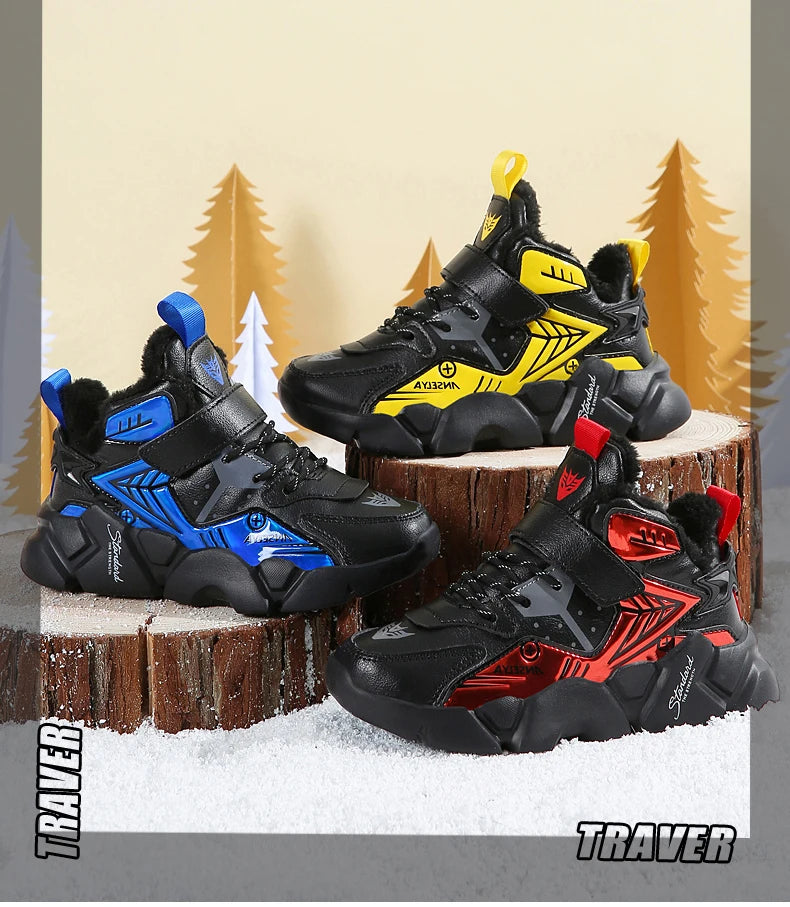 Kids Snow Boots for Boys Girls High Quality Winter Warm Waterproof Children Fashion Sport Shoes Sneakers Girls Snow Boots.