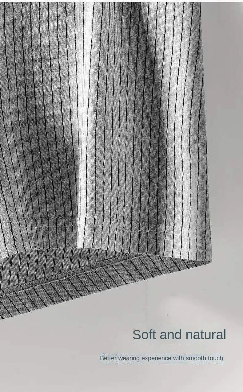 4Pcs Boxer Shorts männer Unterwäsche Sexy Höschen Baumwolle Boxer Gestreiften Unterhose Männlichen Shorts U Konvexen Dessous Plus Größe 2XL-6XL