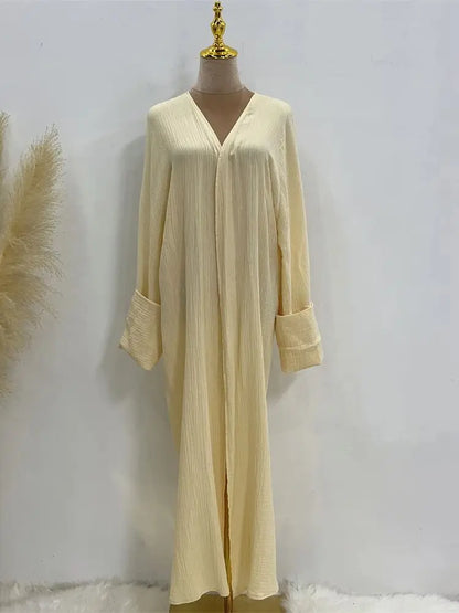 Modest Kimono Abaya Dubai Muslim Sets Islam Kaftan Dresses Kebaya Robe Femme Musulmane Abayas For Women Caftan Marocain Djellaba