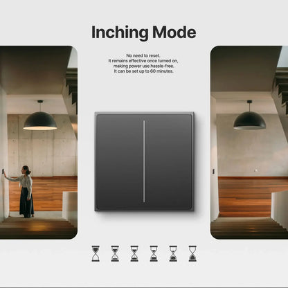 MOES Tuya ZigBee Star Feather Series Smart Touch Switch mit neutraler Lichtszene 2in1 APP-Fernbedienung mit Alexa Google Home.