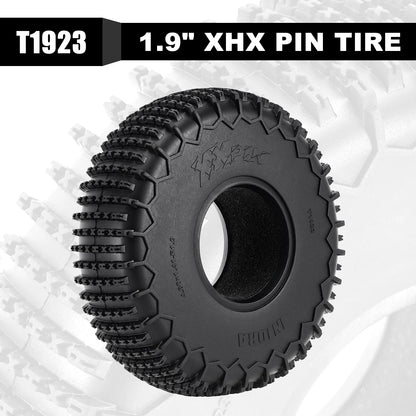 INJORA S5 122*36mm 1.9" XHX Pin Wheel Tires for 1/10 RC Crawler Car (T1923).