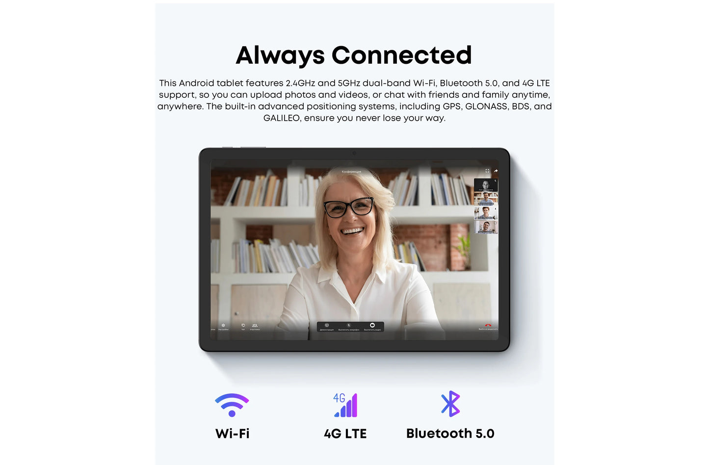 CHUWI AuPad 10.95-inch Tablet FHD Screen 8GB DDR4 128GB ROM 4G LTE GPS Android 14 Snapdragon 685 Octa-Core Widevine L1 Tablet PC.