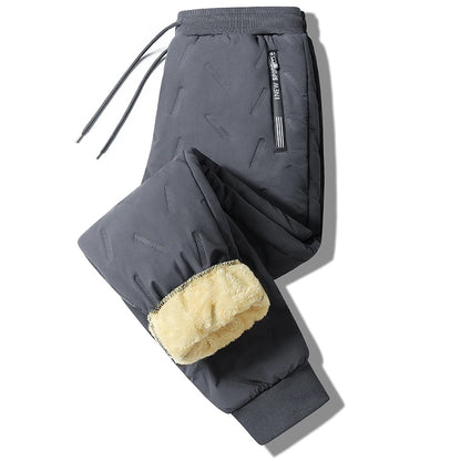 Winter Fleece Ski Pants Men's High Quality Extreme Cold Wool Thick Warm Trousers Women New 2025 Outdoor Camping Work Sweatpants