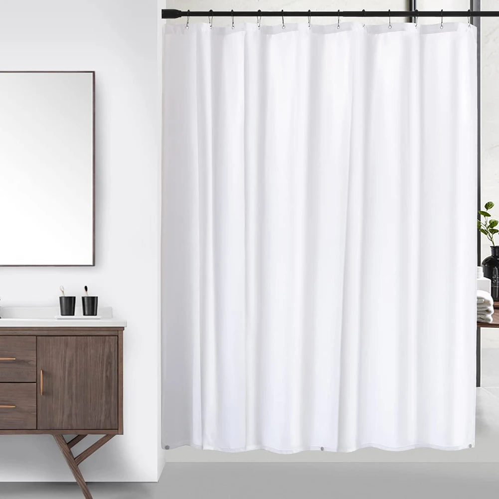 Klarer Duschvorhang, PEVA, transparent, für Badezimmer, wasserdicht, 180 x 200 cm, Badvorhänge, Badezimmer, schimmelfeste Vorhänge mit Haken