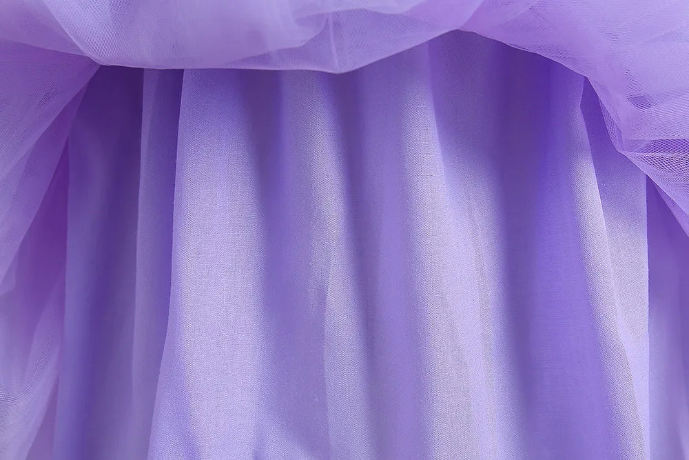 2025, lila Mädchen-Partykleider für Kinder, Mädchenkleider, Performance, Junior-Kleid, Hochzeit, Abend, Abschlussball, Urlaub, Rock, Kostüm.