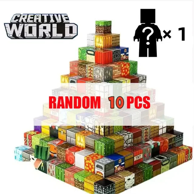 500pcs DIY Magnetics Building Blocks Mini World Magnetic World Kids DIY Model Building Blocks Puzzle Blocks For Children's TOYS