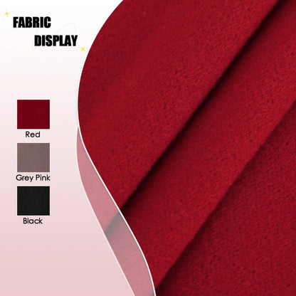 Mia Muse Boutique Einfarbig Langarm Revers Button-Up Neujahr Rot Valentinstag Geschenk Outer Damen Mäntel Winter.