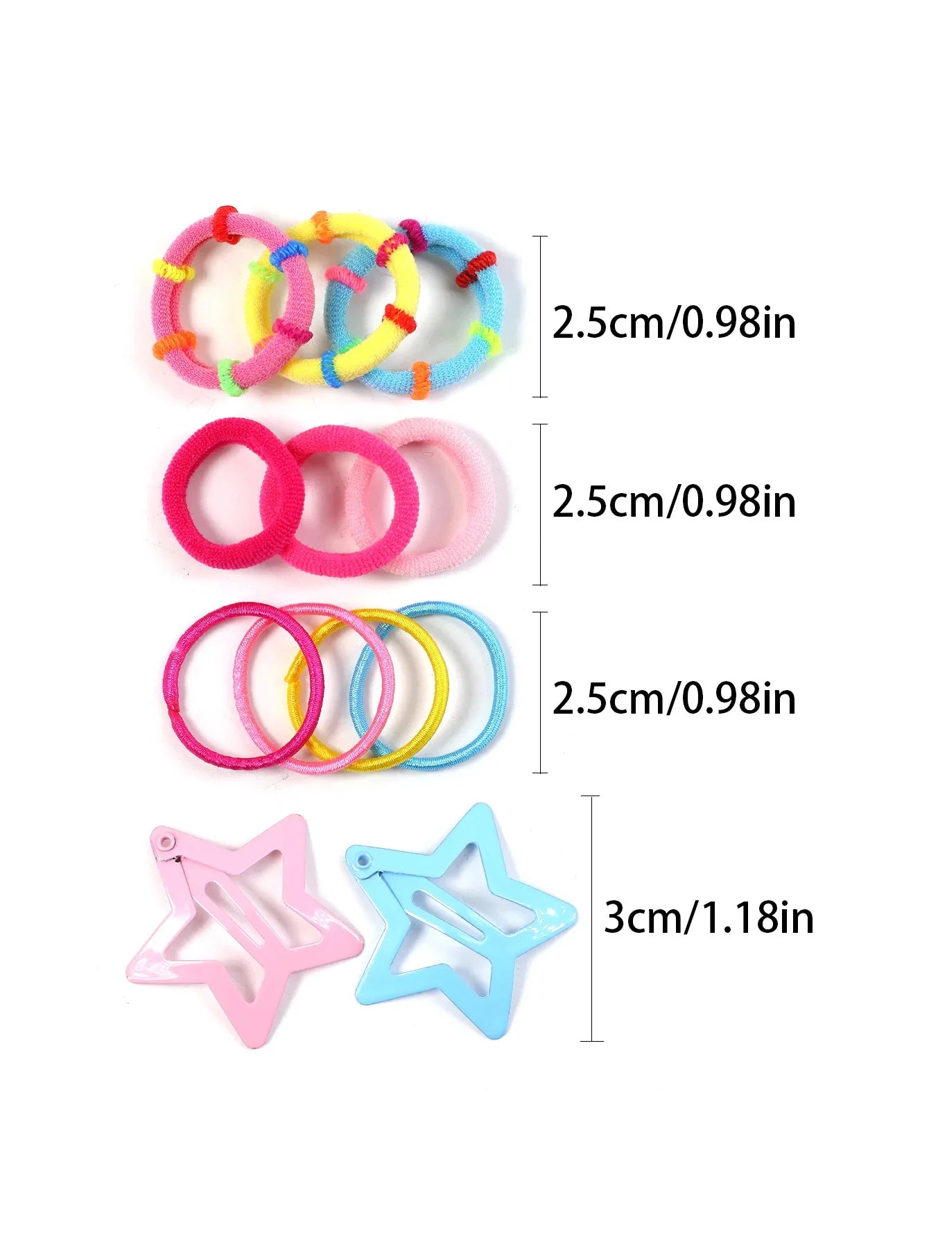 780/940Pcs Colorful Hair Bands Set Nylon Ealstic Hair Ties Ponytail Hold Scrunchie Rubber Band Kid Baby Girls Hair Accessories.
