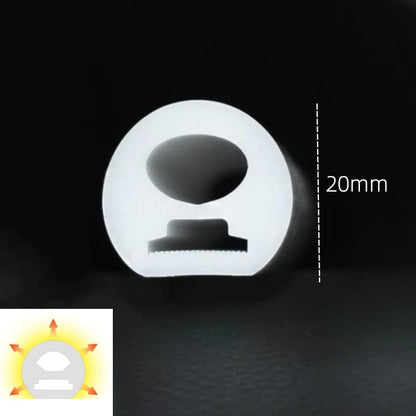 360° Glowing Round LED Neon Tube Rope Lamp Flexible Silicone Diffuser Channel WS2811 WS2812B Soft IP65 Outdoor Tape Strip Lights