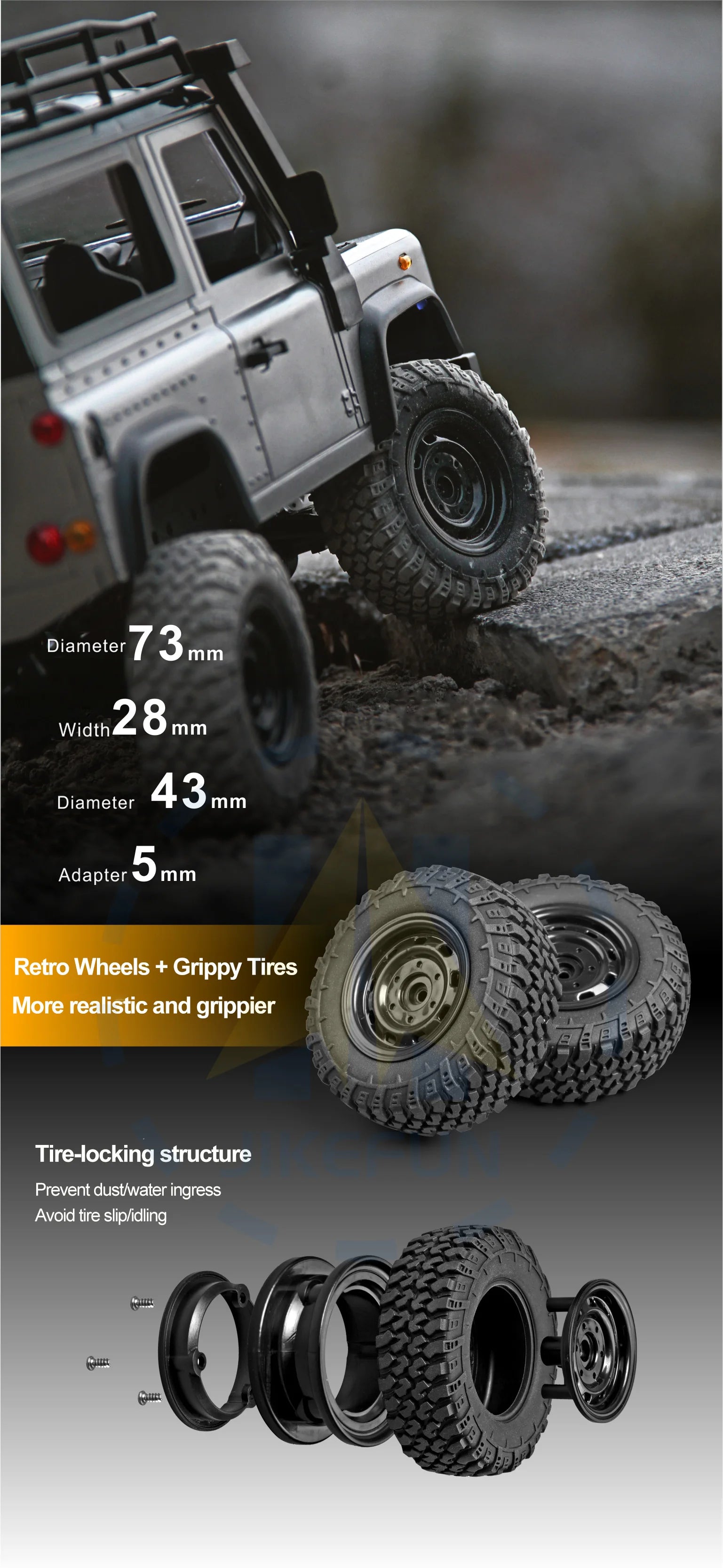 1/12 MN99s Rc Car MN Model 2.4G RTR Remote Control 4WD Off-road Climbing Crawler Defender Pickup Truck Toys for Children.