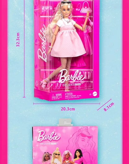 Original Barbie Mermaid Doll Toy Pink Fantasy Ocean Princess Hair Accessories Shell Toys for Girl Movable Joints Fish Tail Doll.