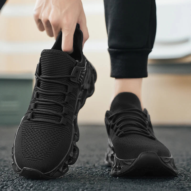 YRZL Men's Athletic Mesh Sneakers Lightweight Comfortable Running Shoes for Men Soft Sole Non Slip Casual Shoes Outdoor Walking.