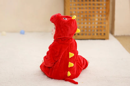 MICHLEY Winter Baby Strampler Mit Kapuze Flanell Cosplay Kleinkind Infant Kleidung Insgesamt Bodys Overall Kostüm Für Kinder Mädchen Junge