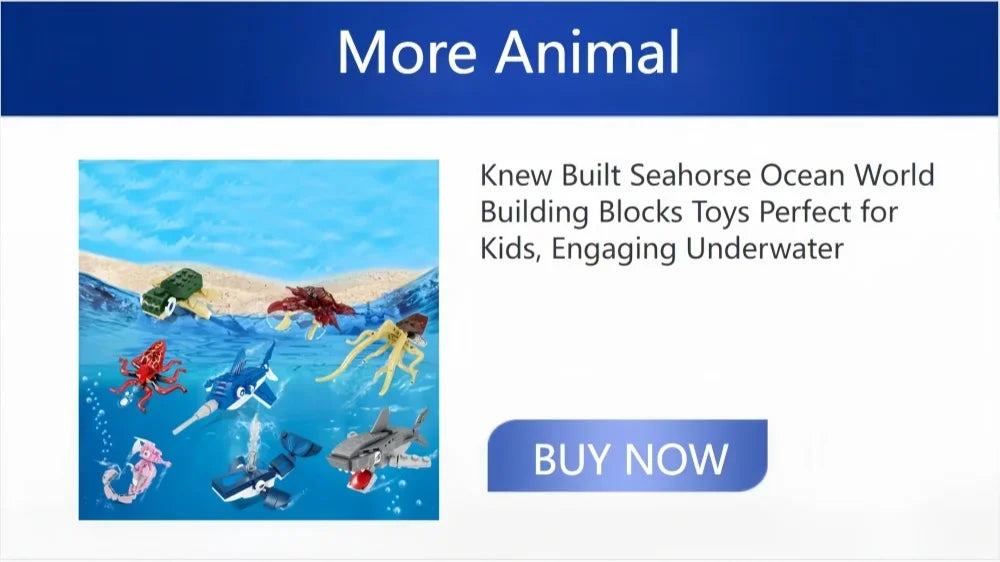 King crab Realistic Educational Ocean Creature Model Building Blocks Toys Easy Assembly,Ideal Holiday Gift for Kids Birthday.
