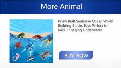 King crab Realistic Educational Ocean Creature Model Building Blocks Toys Easy Assembly,Ideal Holiday Gift for Kids Birthday.