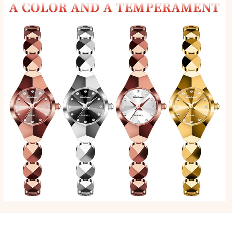 BINBOND Waterproof Watch Casual Fashion Quartz Watches Women Top Brand Luxury Stainless Steel Strap Elegant Business Women Watch.