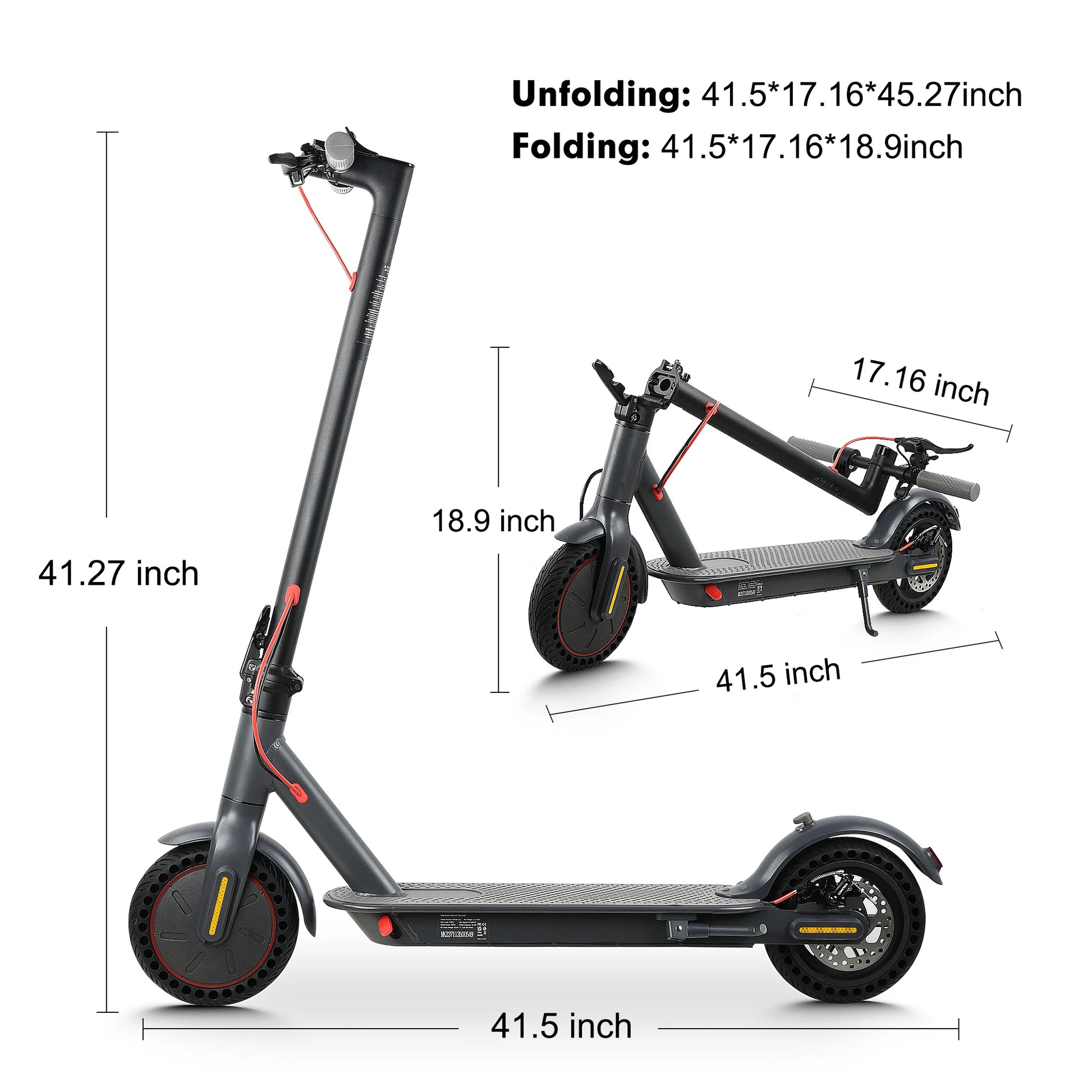 Mankeel 30KM Electric Scooter Adults 350W Foldable Electric Kick Scooter 8.5 Inch APP 10.4AH Folding E-scooter Dual Brake System.