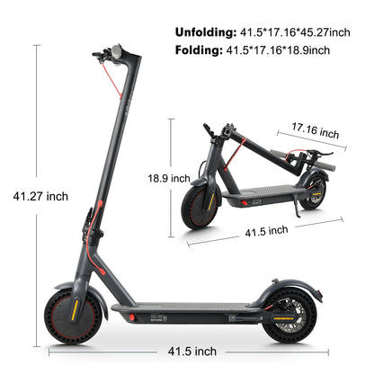 Mankeel 30KM Electric Scooter Adults 350W Foldable Electric Kick Scooter 8.5 Inch APP 10.4AH Folding E-scooter Dual Brake System.