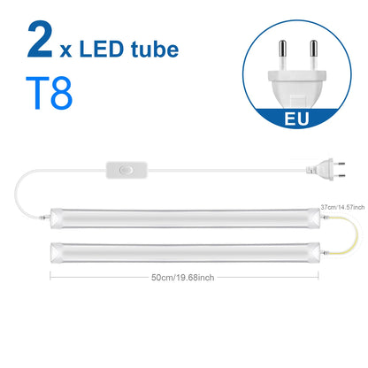 220V T5 15W/T8 25W LED Tube Aluminum Bar Hight Brightness Energy-Saving Fluorescent Tubes For Hotel Mall Cafe Office Lighting