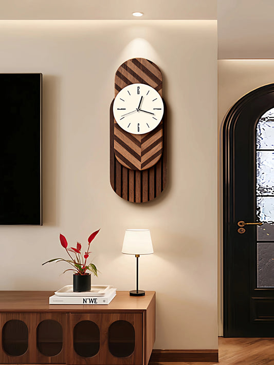 2026 Retro-Kunst-Wanduhr für Wohnzimmer, Zuhause, 2025, neue leichte Luxus-High-End-Uhr, geräuschlose Wanduhr