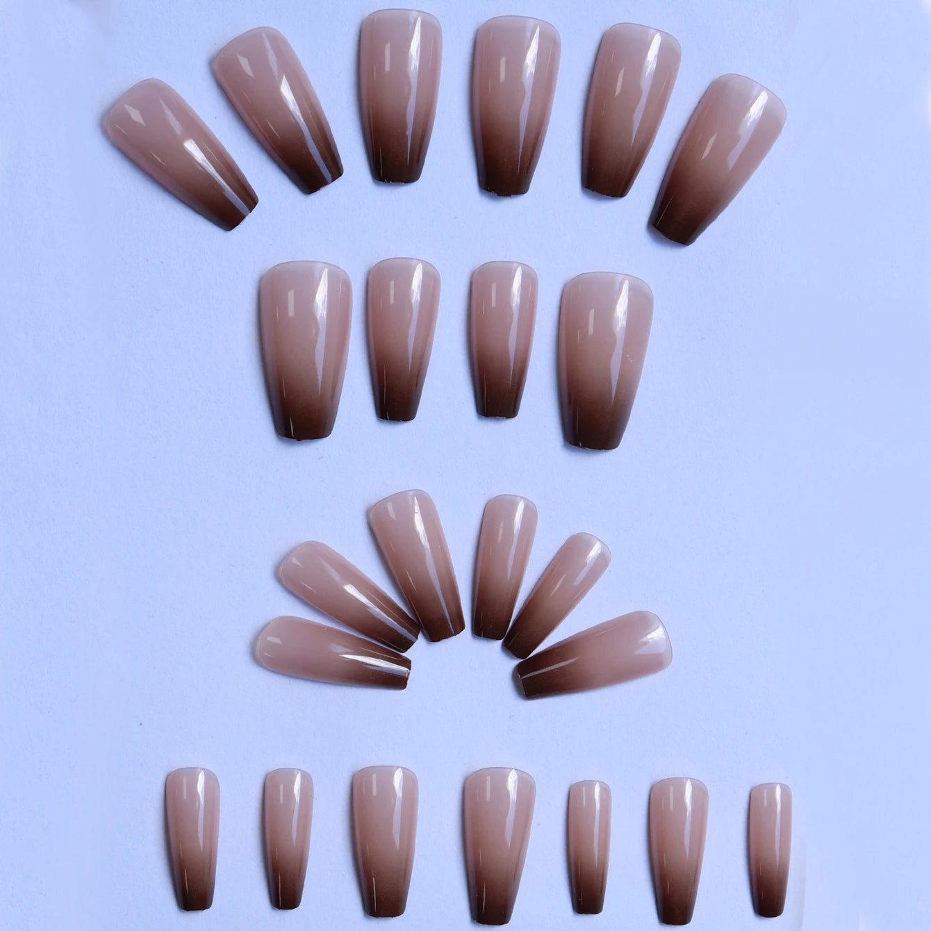 ARTAUG 24PCS Short Press On Nails Square Pink Fingertip White French Trim Press On Nails Full Cover Fake Nails Set Nail.