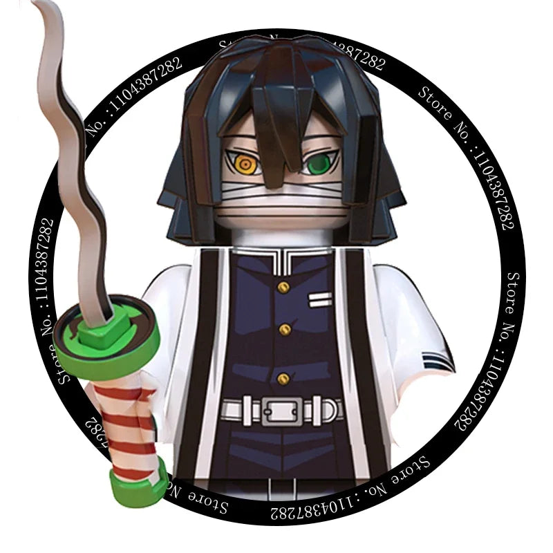 2025 Hot Toys WM6116 WM6138 Demon Slayer Blade Building Blocks Mini Action Figure Accessories Halloween Christmas Gifts for Kids.