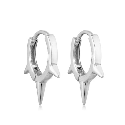 Silver Gold Color Hoop Earring Trendy Punk Hip Hop Rivet Ear Rings for Women Gothic Party Jewelry Pendientes Orecchini 2025