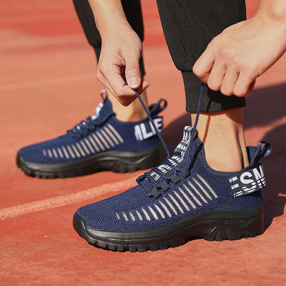 new Shoes for Man	Summer Walking Comfort Platform Sneakers Mesh Fashion Design Breathable Travel Training Jogging Shoes 36-46.