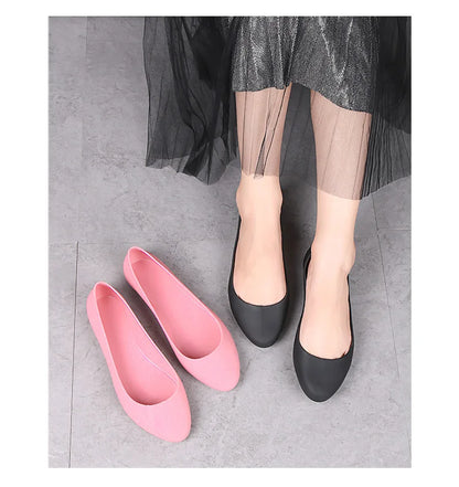 New ladies sandals soft pvc plastic flat non-slip women flat shoes 2022.